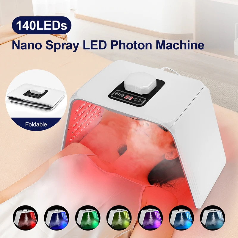 Spa&Wellness Earth City Шелепиха - 7-Farben-LED-Photonen-Schönheitsmaske, feuchtigkeitsspendendes Nano-Spray für Gesicht und
