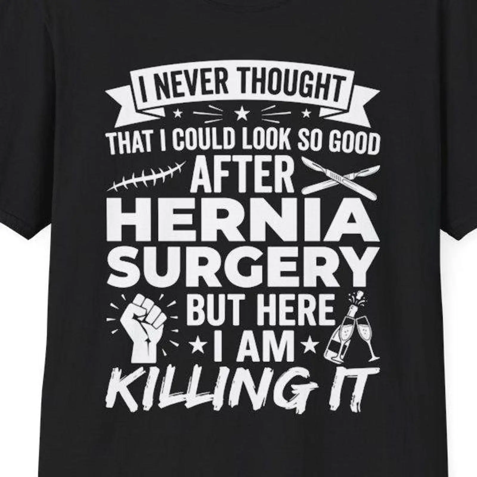 Medical Wellness & Spa Werona - Hernien-OP Lustiges Genesungst-Shirt Post-OP Patient Gute