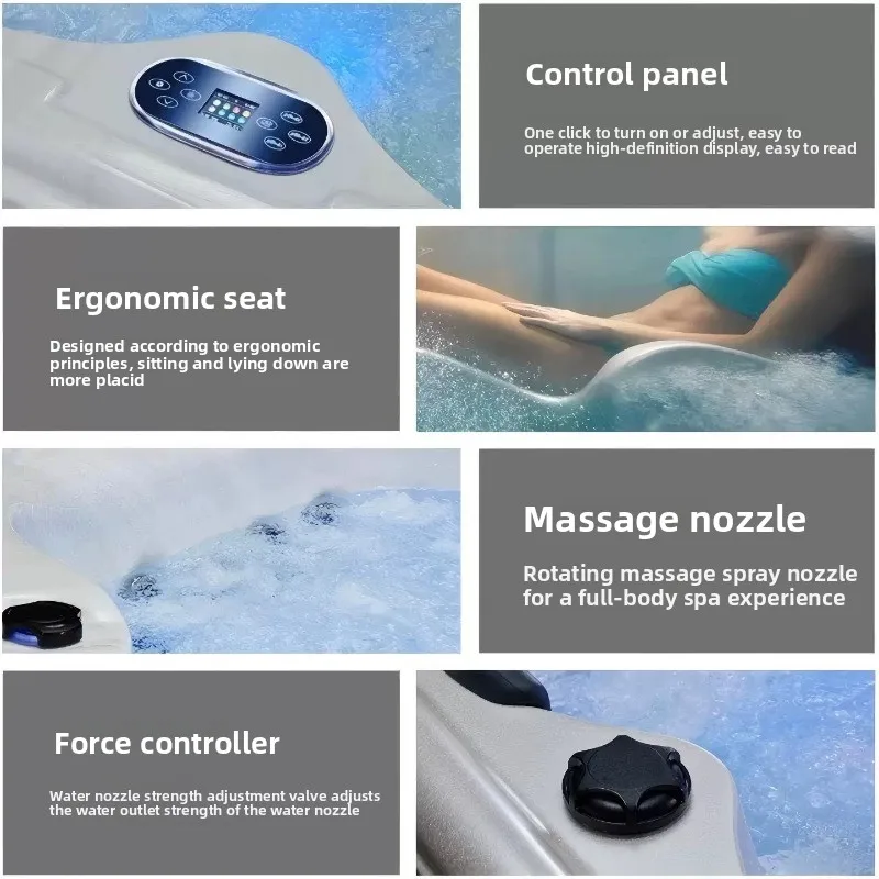 Outdoor-Jacuzzi für Mehrere Pe – Spa Wellness Jacuzzi Bewertung und Preis