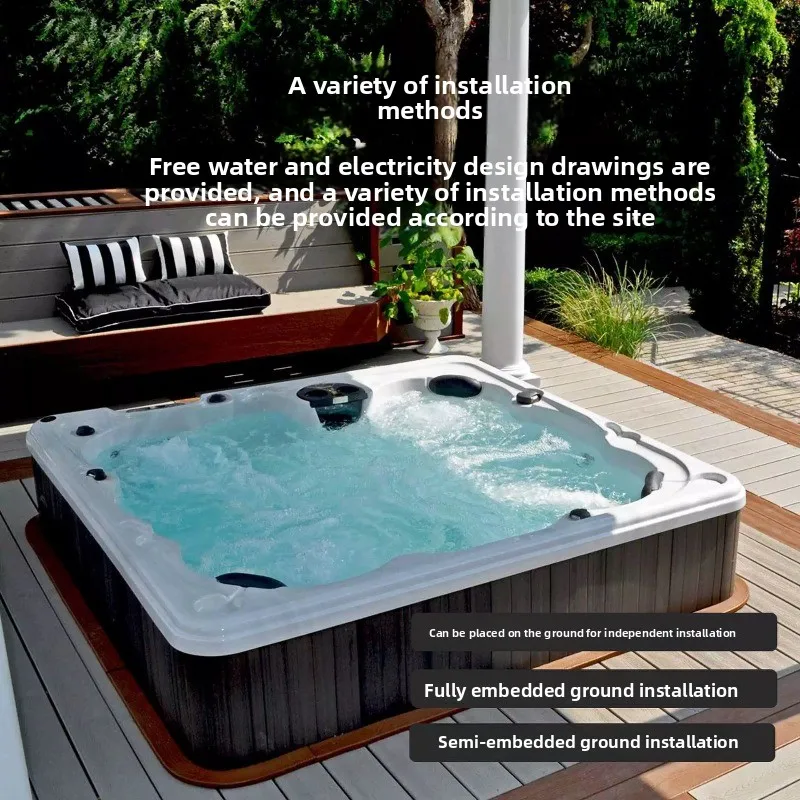 Outdoor-Jacuzzi für Mehrere Pe – Spa Wellness Jacuzzi Bewertung und Preis